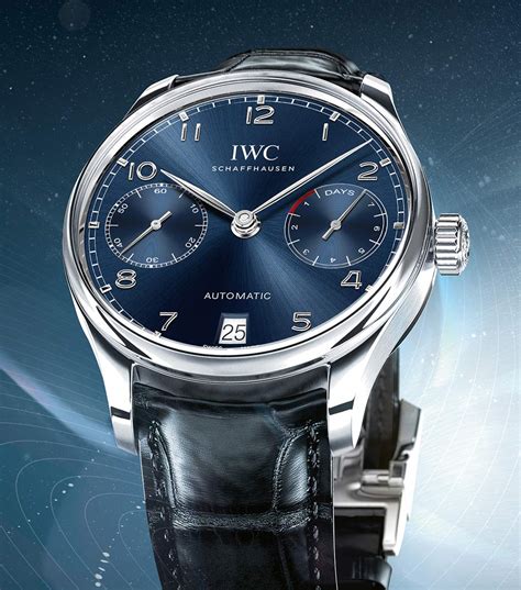 iwc portugieser automatic quadrante blue|portugieser wrist watches.